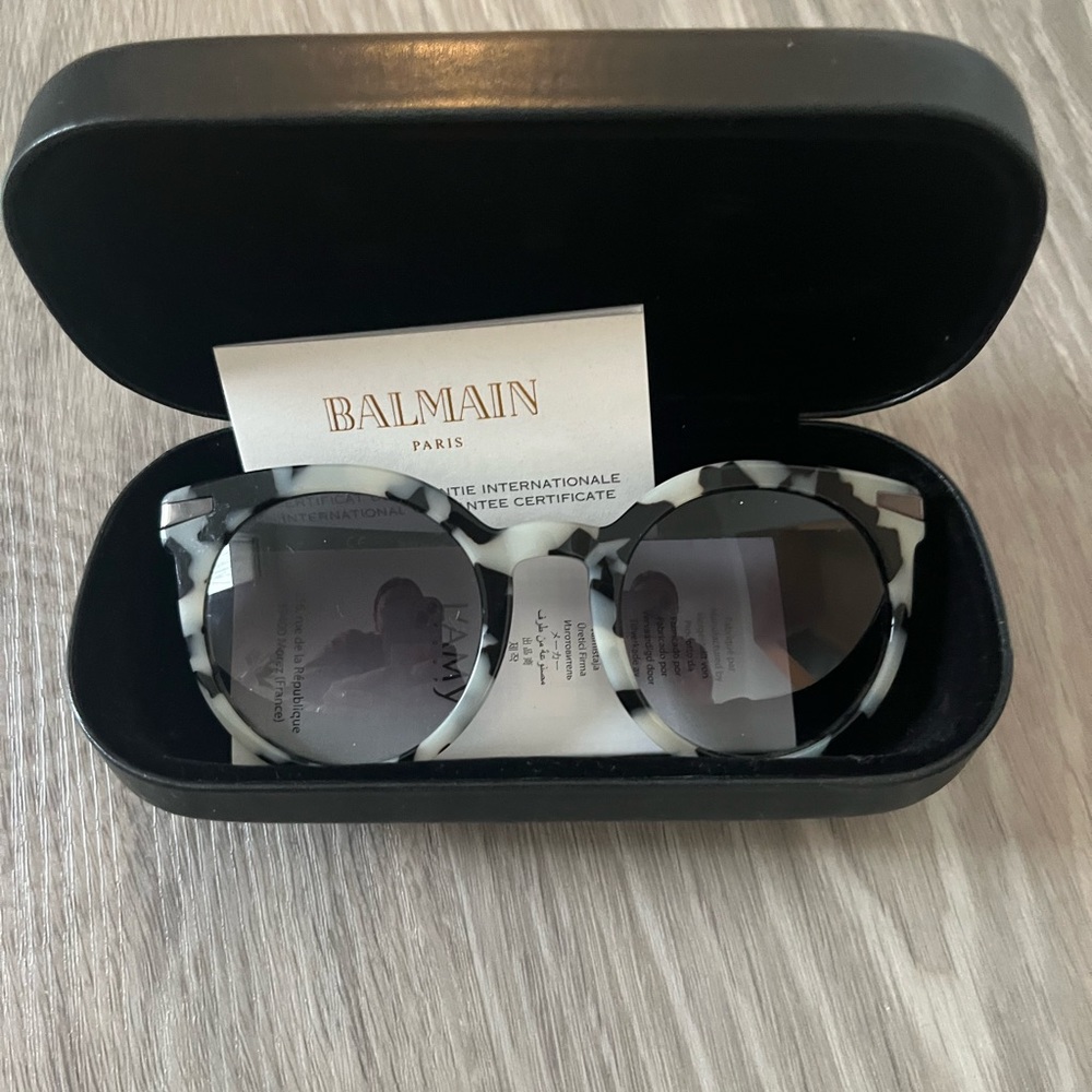 Balmain tortise black and white sunglasses